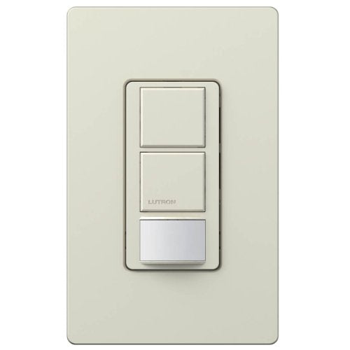 Lutron Lutron MS-OPS6-DDV-LA Maestro 6 Amp Single Pole Dual Circuit Occupancy Sensing Switch, Light Almond - color: Light Almond