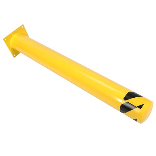 Kojem 42 inch Steel Safety Bollard Parking Barrier Post Safety Bollard - size: 1Pc