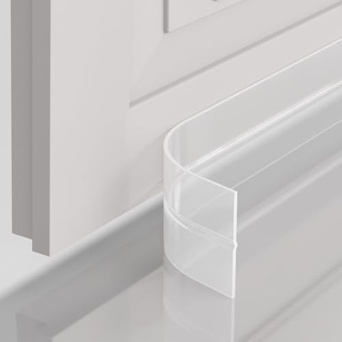 Silicone Weather Stripping Door Seal, 2 in x 20 ft, Self Adhesive - color: Clear, size: 2 Inch x 20 Feet