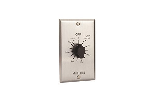 NSI C Series Spring Wound Auto Off in-Wall Time Switch with Hold, 60 Minute