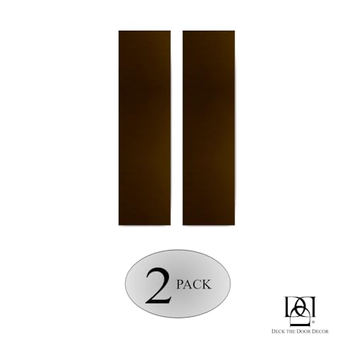 Deck the Door Decor | Door Push Plate - Screw Mount - Multiple Sizes & Finishes (Oil Rubbed Bronze, 3 x 12)(Pack of 2) - color: Oil Rubbed Bronze, size: 3 x 12" ( 2 Pack)