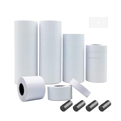 MX-6600 Price Labels, 1,6000 Blank Price Tag 2-line Pricing Gun Labels for Retail, Suitable for MX-6600, MX-6602, G6000, YH-689 and Many Other 2 Line Pricing Gun Labeling Machines (Not Include Gun