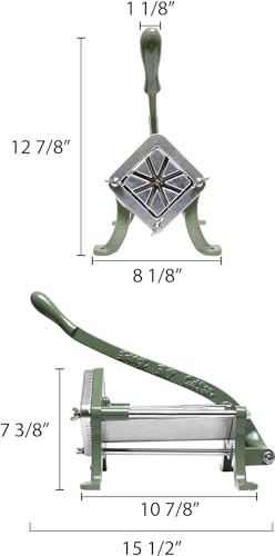 TrueCraftware- 8-Wedge Commercial Grade French Fry Cutter Set - Potato Slicer Vegetable Food Potato Cutter Kitchen Potatoes Slicer French Fry Cutter Fast Meal Prep Great for Potatoes Carrots Cucumbers - size: 8-Wedge Cutter Set