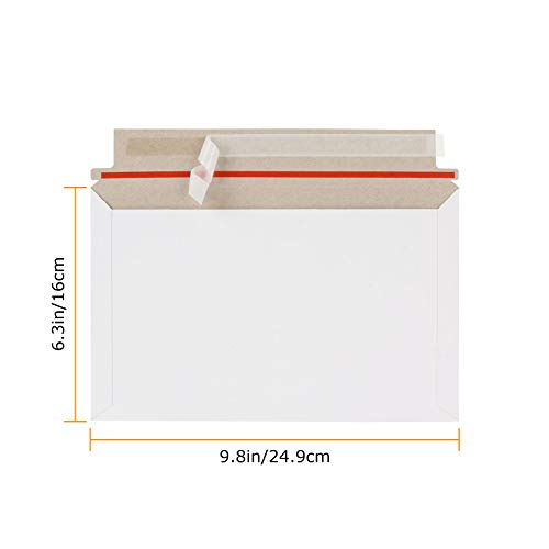 QTLCOHD 100 Pack Rigid Mailers 6 x 10 Inch - size: 6x10