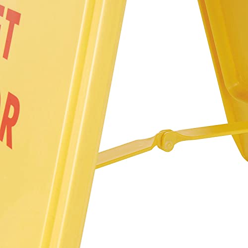 Global Industrial Floor Sign 2 Sided - Caution Wet Floor