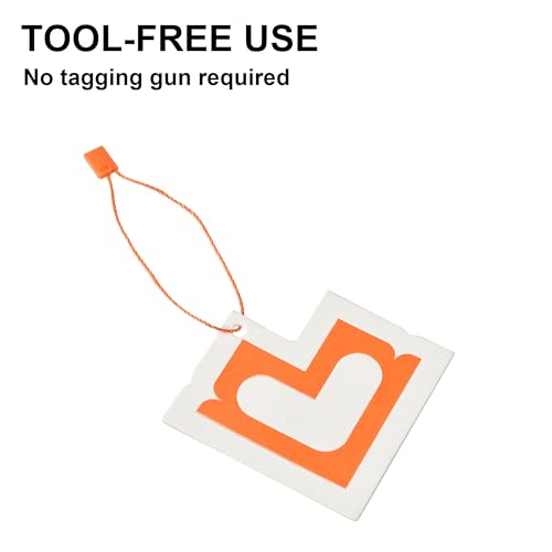 MGTECH 3000Pcs 7 Inch Hang Tag Strings, Retail Price Hang Tag String Fasteners, Orange - color: Orange