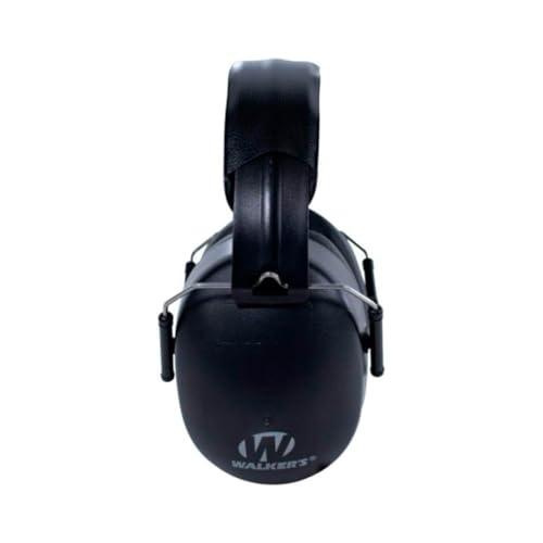 WALKER'S EXT Range Shooting Folding Muff - Compact 30dB NRR Noise-Blocking Hunting Gun Range Shooting Hearing Protection - color: Negro