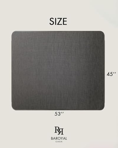Baroyal Office Chair Mat for Hardwood Floor, Anti-Slip PVC, 45 x 53 Inch - color: Espresso, size: 45" x 53"