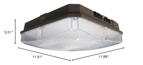 Nuvo 65/146 LED Canopy LED Canopy Fixture 60W, 4000K 120-277V, White