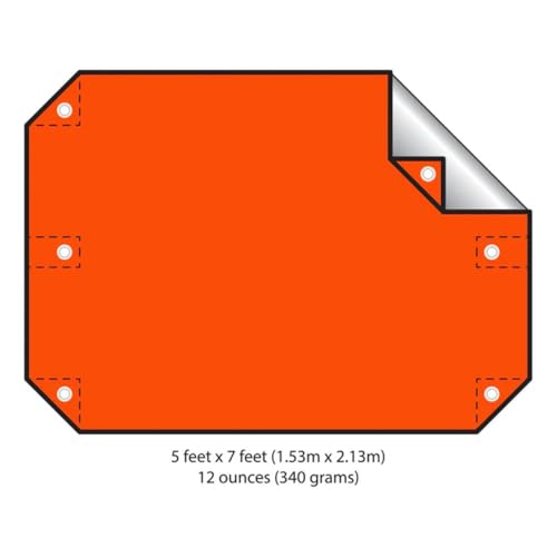 The Pathfinder School All Purpose Emergency Survival Blanket (Orange) - color: Orange