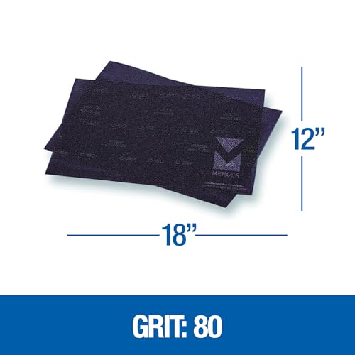 Mercer Industries 449128080 12" x 18" Floor Sanding Screen Sheets, 80 Grit (10 pack) - color: Screen Sheets, style: 80 Grit