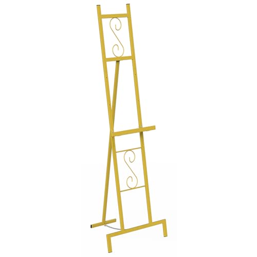 1 Pack Gold Easel Stand for Sign, Adjustable Wedding Sign Stand for Display - style: 1pack-Gold