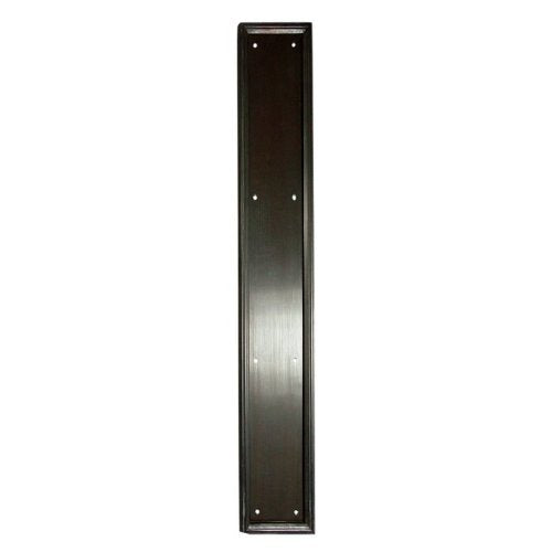 Deltana PP2281 3-1/2" x 20" Heavy Duty Solid Brass Framed Push Plate, Oil Rubbed Bronze