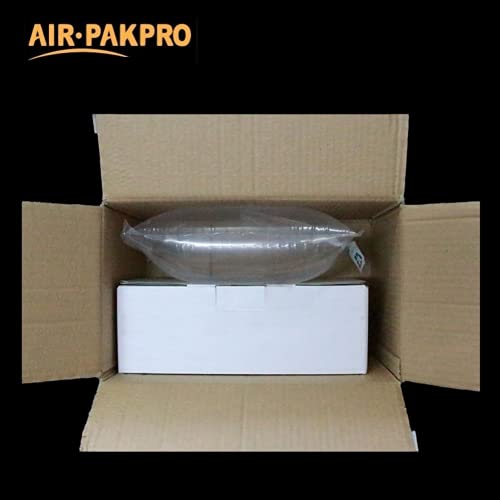 100 Pack with Hand Pump AIR PAKPRO 9.8"X9.8" Clear Plastic Inflatable Air Packaging Bags Air Pillows Air Cushions Buffer Bags Void Fill Cushioning for Shipping and Packaging