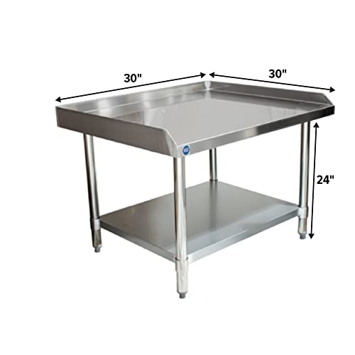 30" x 30" Stainless Steel Equipment Stand, 24" Tall - size: 30"x30"