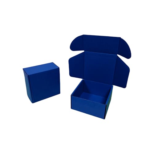 30 Pack 6x6x3 in Industrial Blue Shipping Boxes - color: Industrial Blue, size: 6x6x3 in