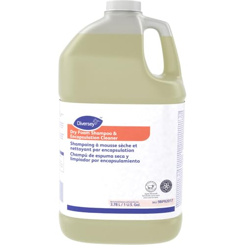 Diversey Dry Foam Shampoo & Encapsulation Cleaner, Carpet, 1 Gal, 4 Pack - size: 128 Fl Oz (Pack of 4)