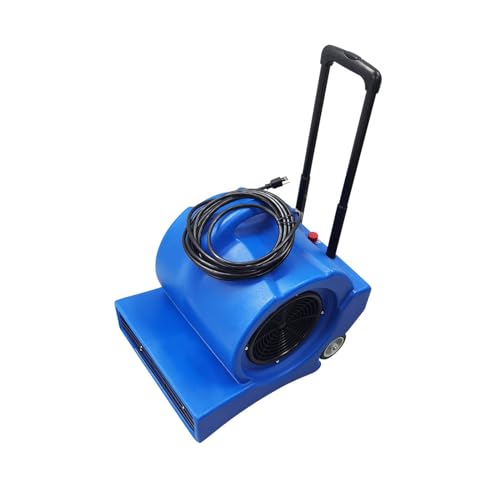 INTSUPERMAI 3-Speed Air Mover 1.2HP/900W Floor Blower 5650CFM Air Mover Carpet Dryer Commercial Floor Drying Fan Floor Fan Janitor for Floor Drying,Blue 110V