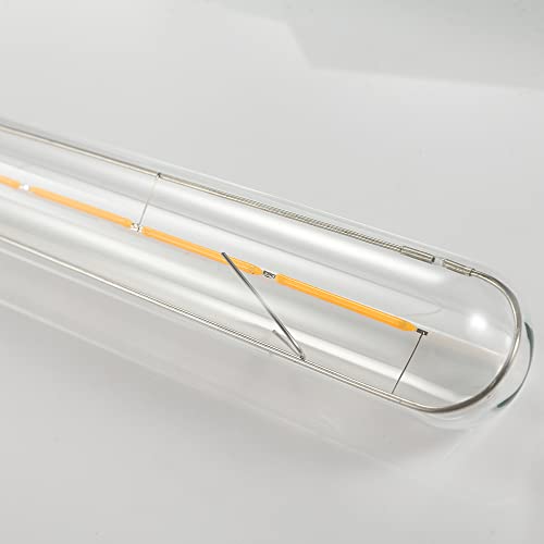 E26 LED Tubular Bulbs 4W T10 Dimmable LED Ligth Bulb Soft White 3000K - color: 8.9 Inch-3000k Soft White-4w(clear Glass)