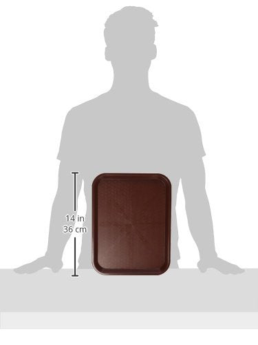 Winco Fast Food Tray, 10-Inch by 14-Inch, Burgandy - color: Burgundy, size: 10" x 14"