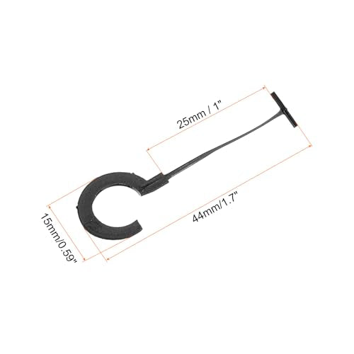 MECCANIXITY J Hook Standard Tagging Fasteners,Plastic Regular,Standard Label Gun Price Tagging Barbs for Garment Price Tag Label Tagging Barbs 25mm/0.98 Inch,Pack of 500 Black - color: Black, size: 25mm (1 Inch)