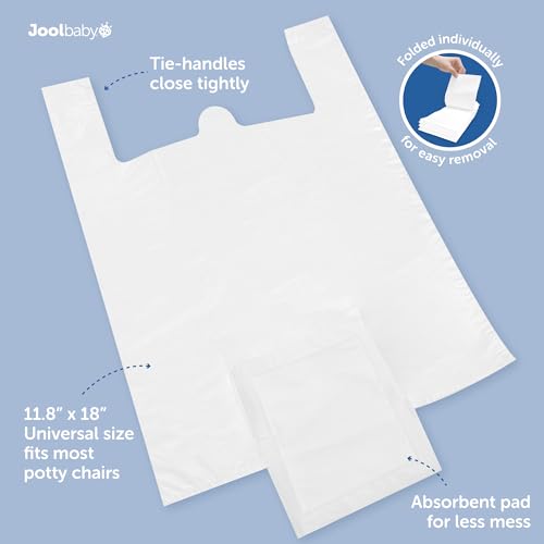 Disposable Potty Liners – Universal Fit for Potty Chairs, Super-Absorbent (30 Count) – Jool Baby - size: 30 Pack
