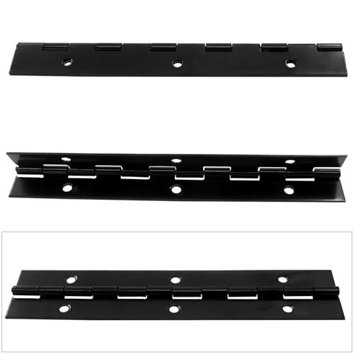 2Pcs 6 Inch Heavy Duty Piano Hinges, Black - size: 6 Inch