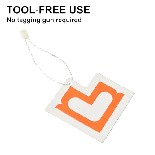 MGTECH 3000Pcs 7 Inch Hang Tag Strings, Retail Price Hang Tag String Fasteners, Yellow - color: Yellow