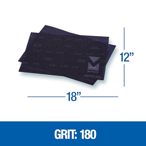 Mercer Industries 449128180 12" x 18" Floor Sanding Screen Sheets, 180 Grit (10 pack) - color: Screen Sheets, style: 180 Grit