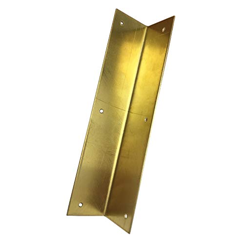 4Pcs Antique Pure Brass Corner Protectors Braces Classical Furniture Tables and Chairs Cabinet Corner Guard (Gold) - color: Gold