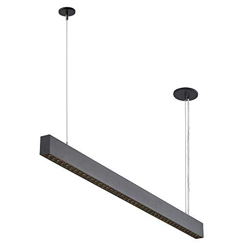 Recesso 46-Inch Black LED Linear Office Light 3500K 5400LM