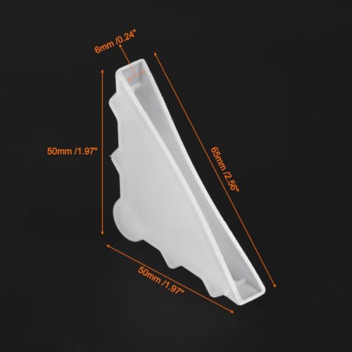 uxcell 20Pcs Plastic Corner Protectors 6x65mm Triangle Shape Glass Corner Guards Cushion for Corner Protection of Glass, Mirror, Tile, White - color: White
