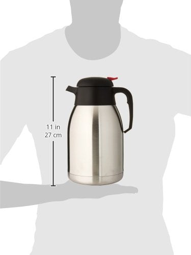 Winco 2 L Stainless Steel Carafe - size: 67.6 Ounces