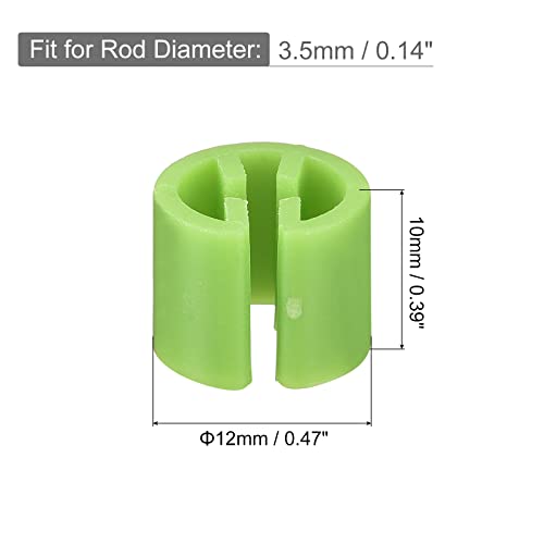 150Pcs Clothes Hanger Marker Blank Tags Fit 3.5mm Rod Light Green - color: Light Green