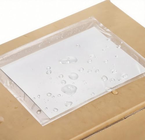 1000 PCS 6"x10" Clear Packing Slip Pouches List Envelopes Self-Adhesive Plastic Mailing Pouch Enclosed Bags for Packing Slips Invoice Label