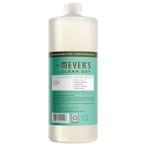 MRS. MEYER'S CLEAN DAY Multi-Surface Cleaner Concentrate, Basil, 32 fl oz - size: 32 Fl Oz (Pack of 1)