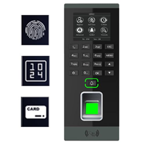 Biometric Fingerprint RFID Password Access Control System+ 600lbs Force Electric Magnetic Lock +Cards and Key Fobs Controller 110V-240V Power Adapter Keypad Reader - style: Fingerprint Maglock