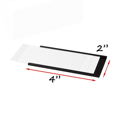 Realth C Channel Magnetic Label Holders 30 Pack 2'' x 4'' for Metal Racks and Shelves - size: 2'' x 4'', style: 30 Pack