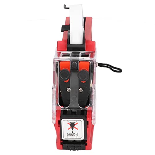 Walfront MX-6600 Tagging Gun Attacher Gun Kit for Retail Standard Price Tag Guntagging Gun with 2 Lines 10 Digits Display (Red)