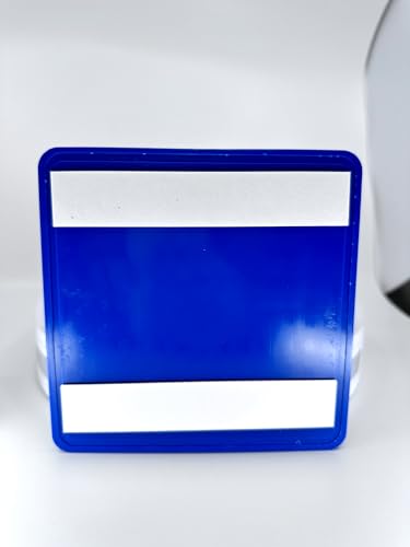 ADA Exit Route Sign with Braille and Raised Letters, ADA Compliant 6"x6" with 3M Double Sided Tape (Blue) - color: Blue