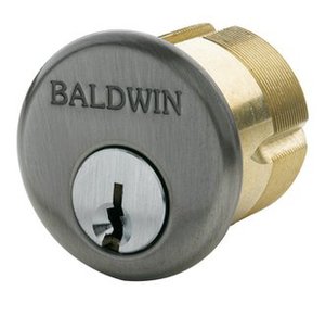Baldwin Hardware 8323.055 Mortise Cylinder - color: Lifetime Polished Nickel