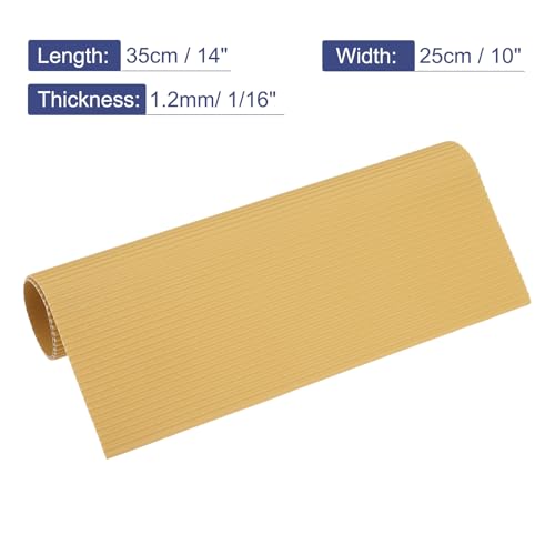 MECCANIXITY Corrugated Paper Sheets 5pcs 14x10x1/16inch Khaki - color: Khaki, size: 14inch x 10inch x 1/16inch