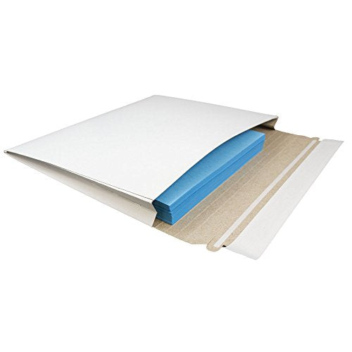 JAM PAPER Expandable Photo Mailer Envelopes with Peel & Seal Closure - 10 x 7 3/4 x 1 - White - 6 Rigid Mailers/Pack - color: 6 Per Pack, size: #1 (10" x 7 3/4 x 1")