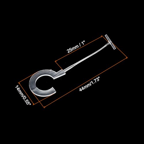 MECCANIXITY J Hook Standard Tagging Fasteners,Plastic Regular,Standard Label Gun Price Tagging Barbs for Garment Price Tag Label Tagging Barbs 25mm (1 Inch),Pack of 500 Transparent - color: Transparent, size: 25mm (1 Inch)