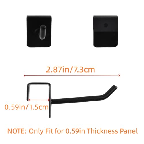 Metal Panel Display Hooks Hanger No-Drill, 2 Inch-15 Pcs - size: 2 Inch