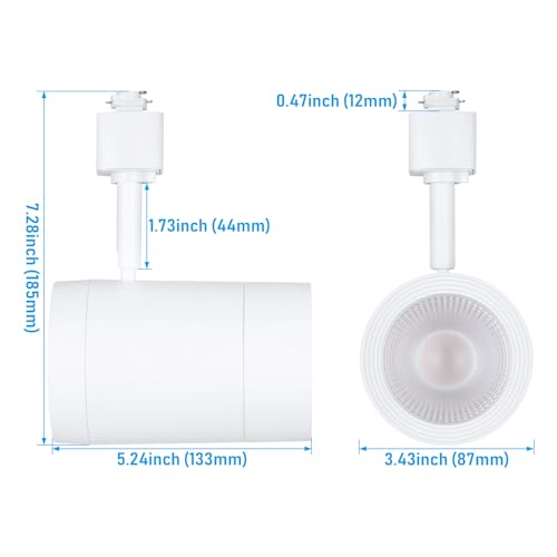 LEONLITE 4-Pack Retail Pro Series 17.5W H Track Heads, 4000K, White - color: White-4000K