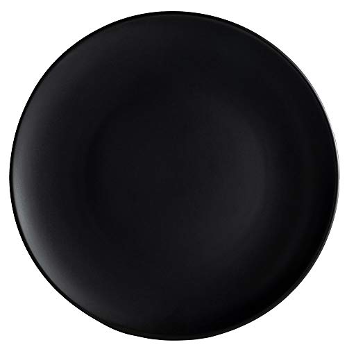Restaurant Value, Stoneware Coupe Shape Plate 6.5", Matte Black, Case of 36 - color: Matte Black, size: Plate 6.5"
