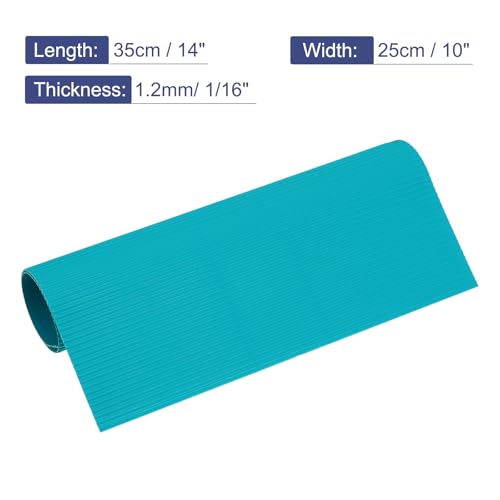 MECCANIXITY Corrugated Paper Sheets 5pcs 14x10x1/16inch Lake Blue - color: Lake Blue, size: 14inch x 10inch x 1/16inch
