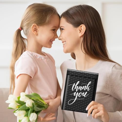 Fuxury Bubble Mailers Bulk 5x8.6" 800Pack Black Waterproof Padded Envelopes - color: Black, size: 5x8.6" 800PC