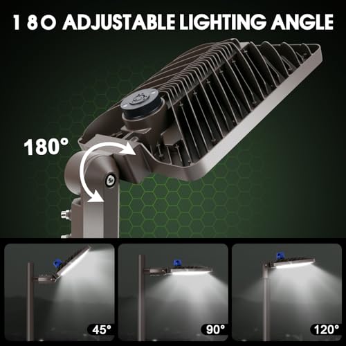 350W Parking Lot Light Slip Fitter Mount Dusk to Dawn Photocell - size: 350W/Slip Fitter/3PC